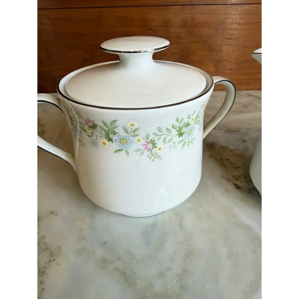 Johann Haviland Limoges Forever Spring Sugar & Creamer Set